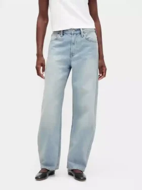 Barrel-Jeans met hoge taille