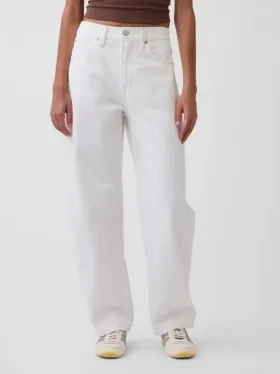 Barrel-Jeans met hoge taille