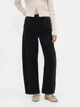 Barrel-Jeans met hoge taille