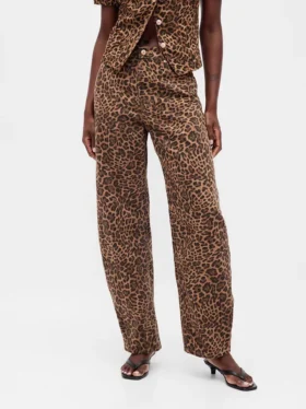 Barrel-Jeans met hoge taille