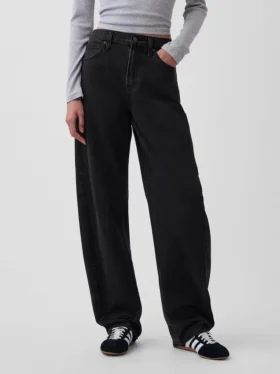 Barrel-Jeans met hoge taille