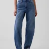 Barrel-Jeans met hoge taille
