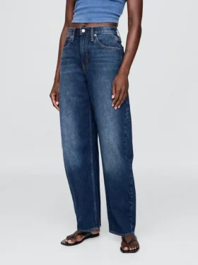 Barrel-Jeans met hoge taille