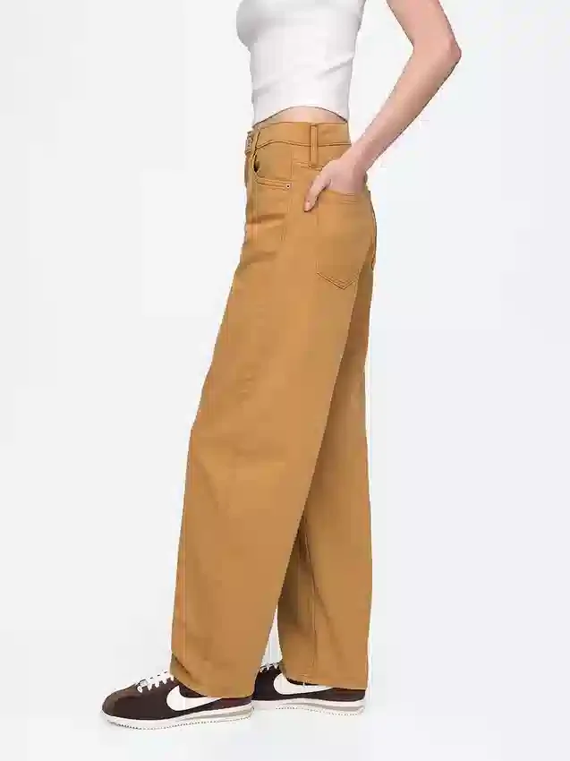 Barrel-Jeans met hoge taille