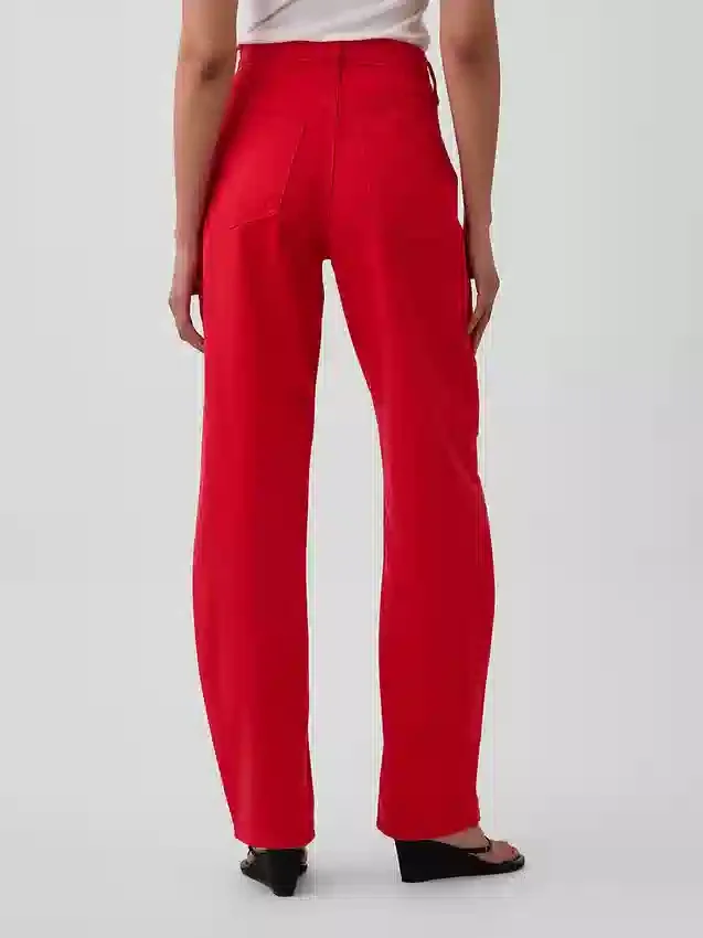 Barrel-Jeans met hoge taille
