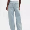 Barrel-Jeans met hoge taille