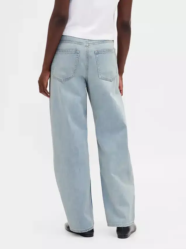 Barrel-Jeans met hoge taille