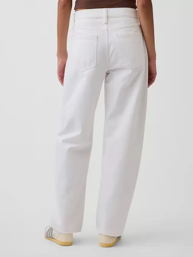 Barrel-Jeans met hoge taille