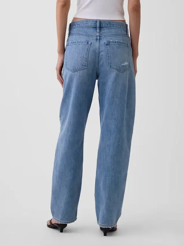 Barrel-Jeans met hoge taille