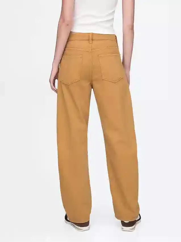 Barrel-Jeans met hoge taille