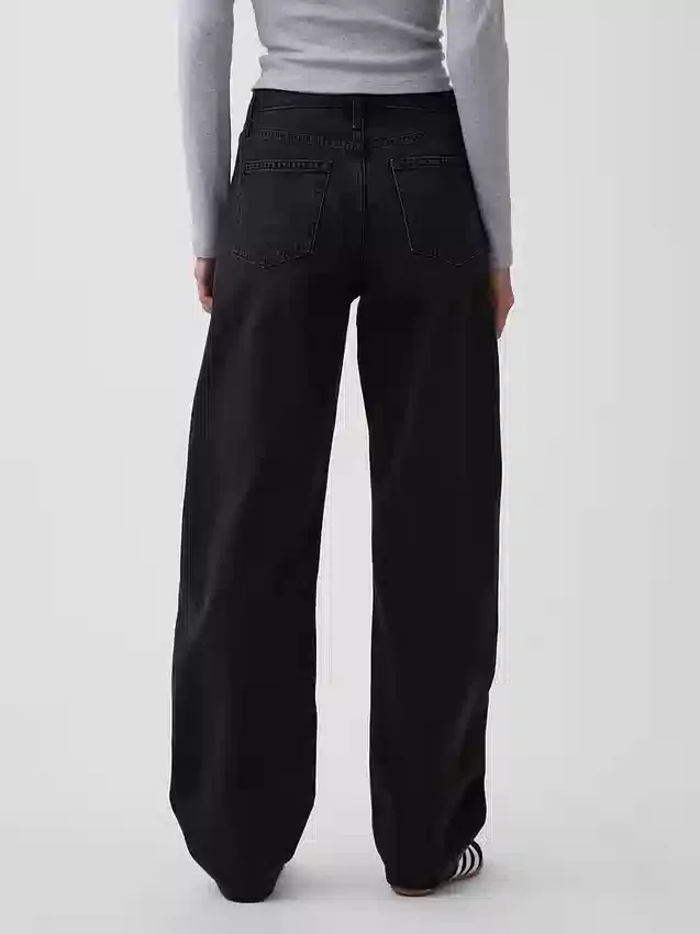 Barrel-Jeans met hoge taille