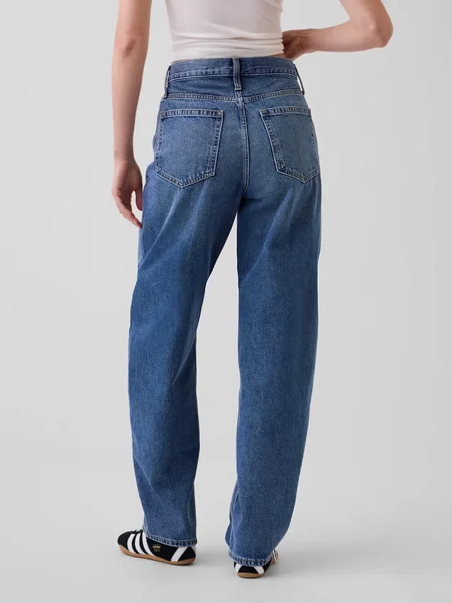Barrel-Jeans met hoge taille