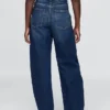 Barrel-Jeans met hoge taille
