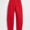 Barrel-Jeans met hoge taille