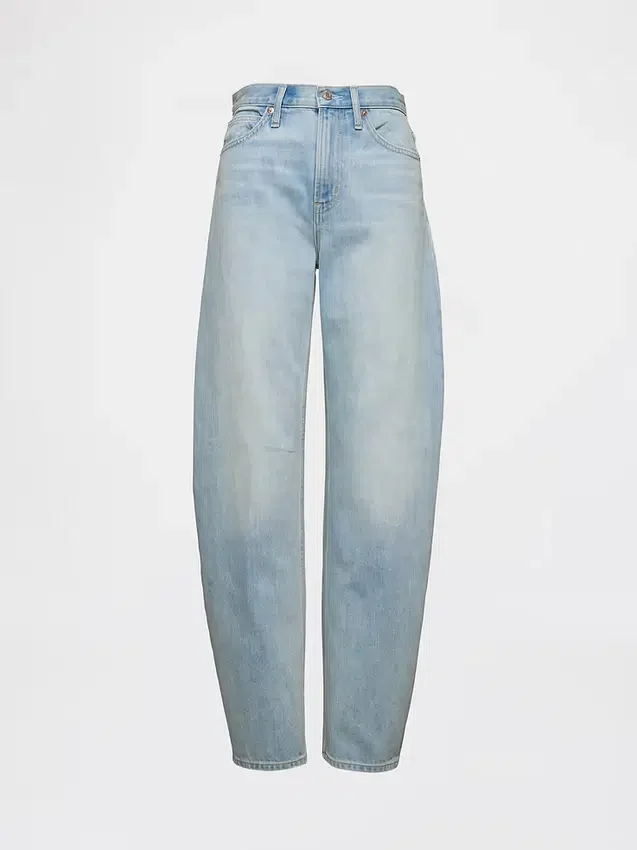 Barrel-Jeans met hoge taille