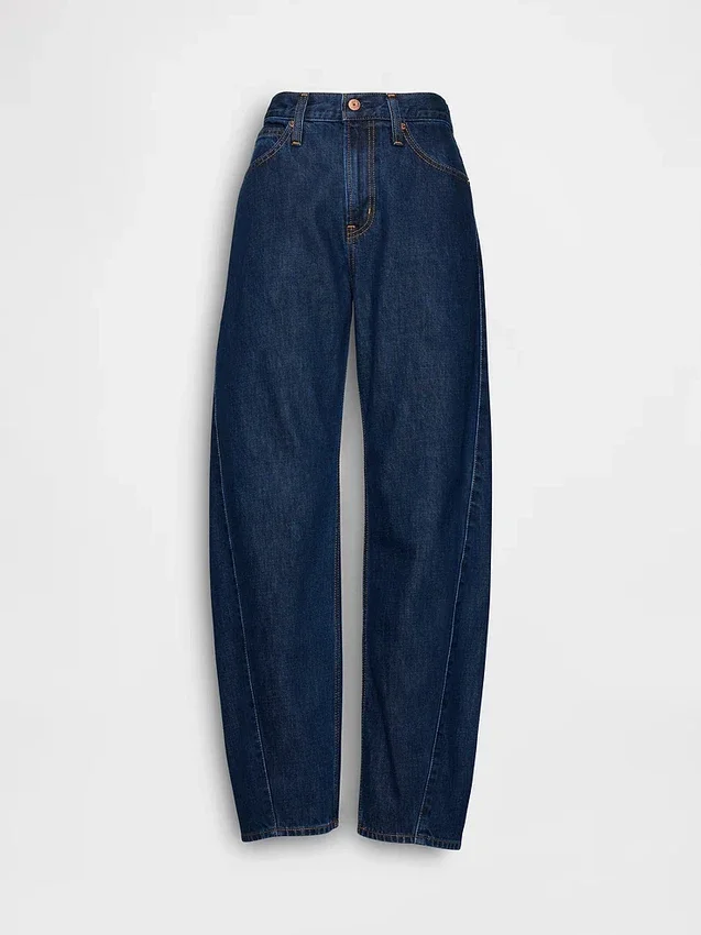 Barrel-Jeans met hoge taille