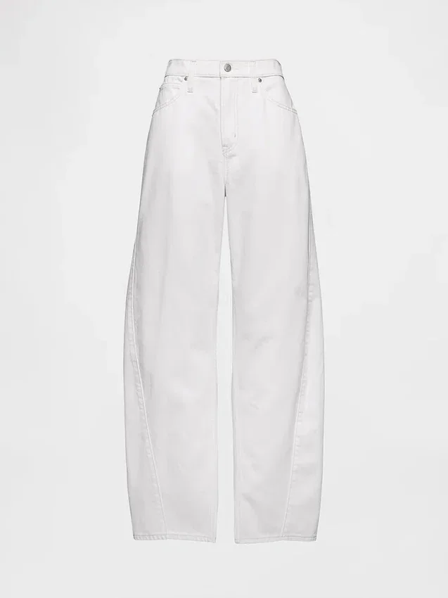 Barrel-Jeans met hoge taille