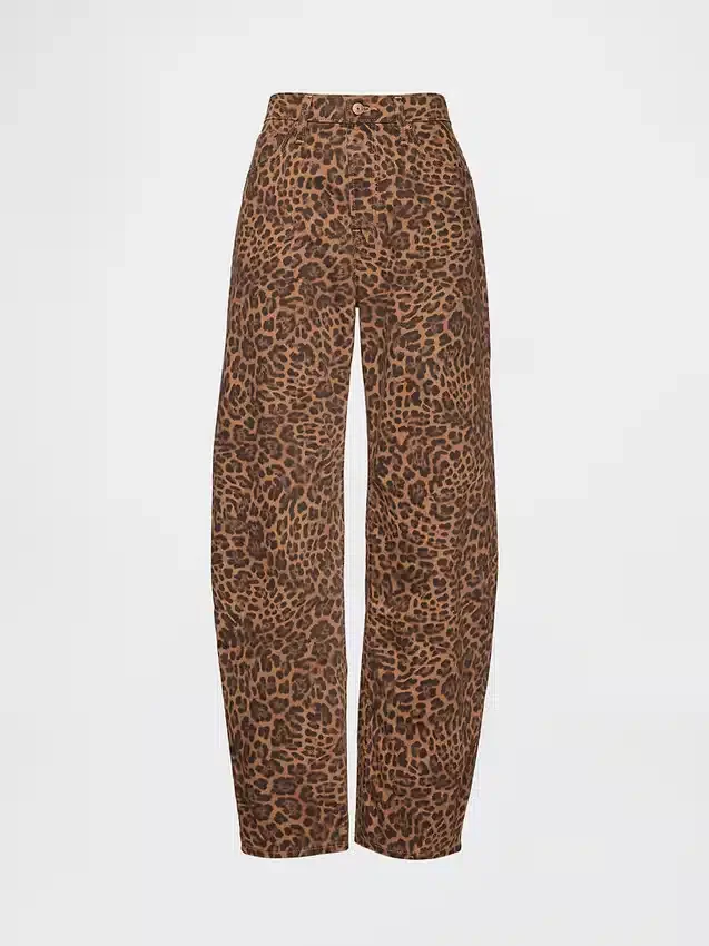 Barrel-Jeans met hoge taille