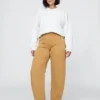 Barrel-Jeans met hoge taille