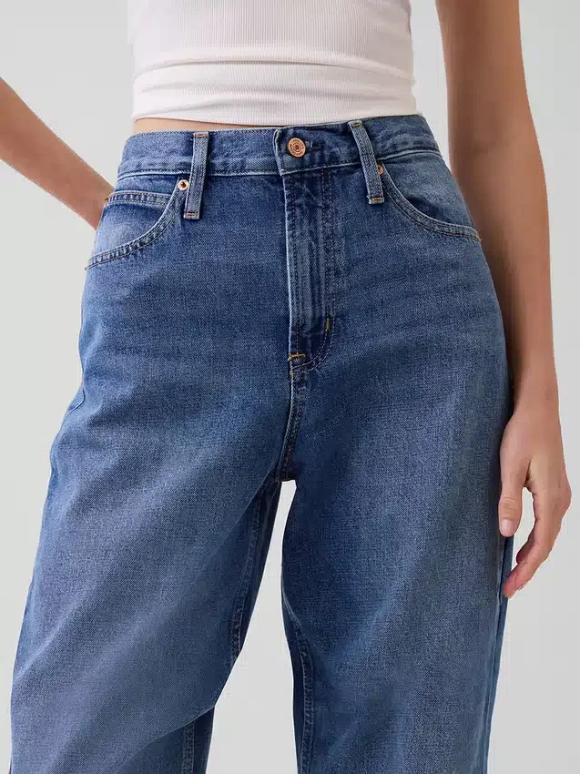 Barrel-Jeans met hoge taille