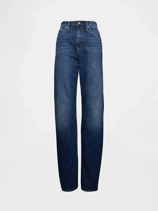 Barrel-Jeans met hoge taille