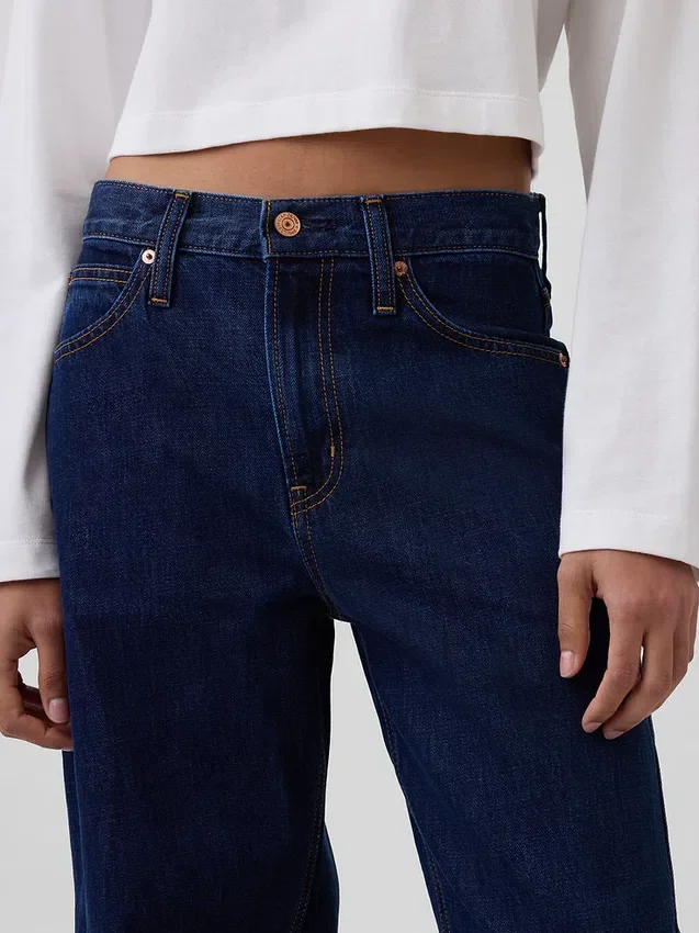 Barrel-Jeans met hoge taille