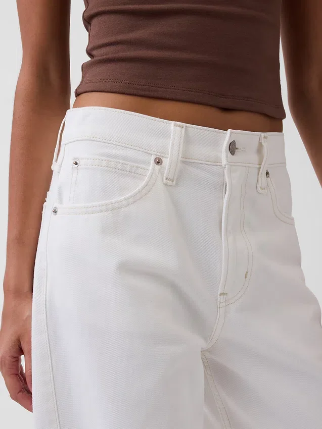 Barrel-Jeans met hoge taille