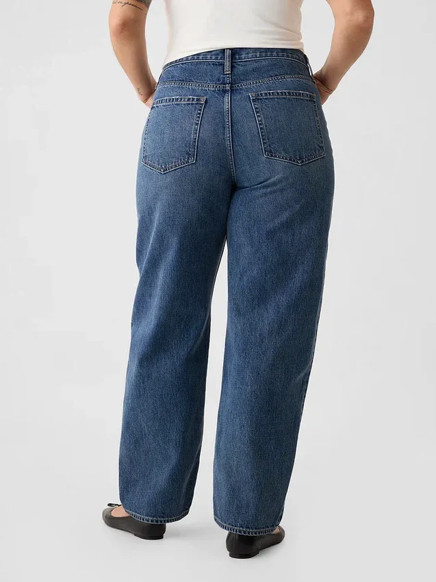 Barrel-Jeans met hoge taille