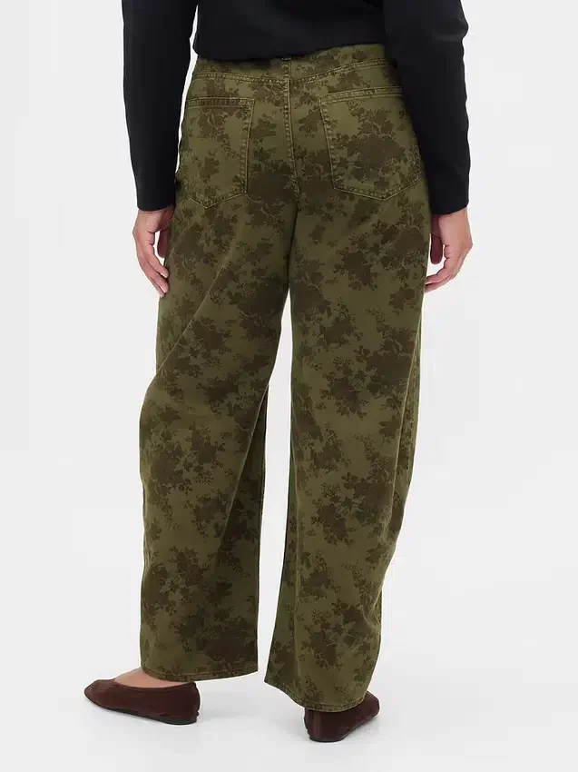Barrel-Jeans met hoge taille