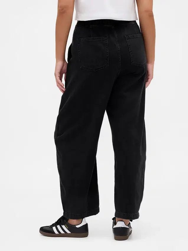 Barrel-Jeans met hoge taille