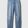 Barrel-Jeans met hoge taille