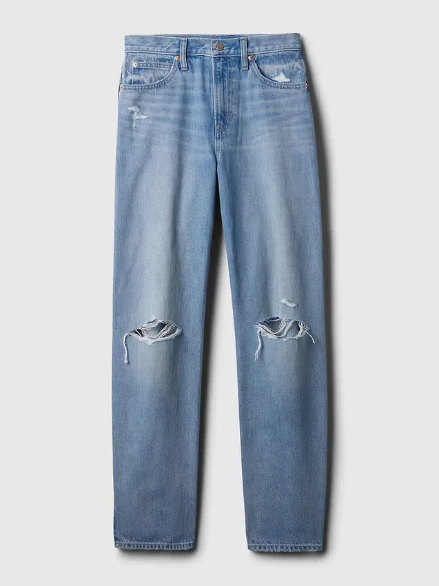 Barrel-Jeans met hoge taille