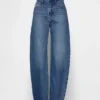 Barrel-Jeans met hoge taille