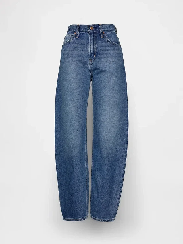 Barrel-Jeans met hoge taille