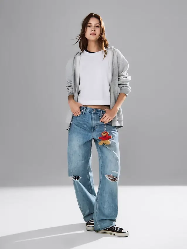 Barrel-Jeans met hoge taille