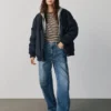 Barrel-Jeans met hoge taille