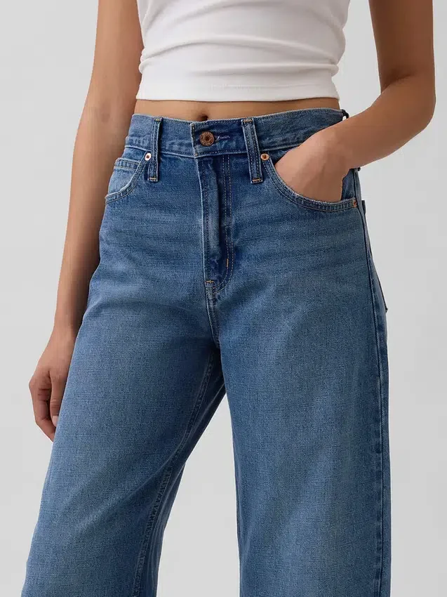 Barrel-Jeans met hoge taille