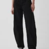Barrel-Jeans met lage taille