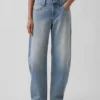 Barrel-Jeans met lage taille