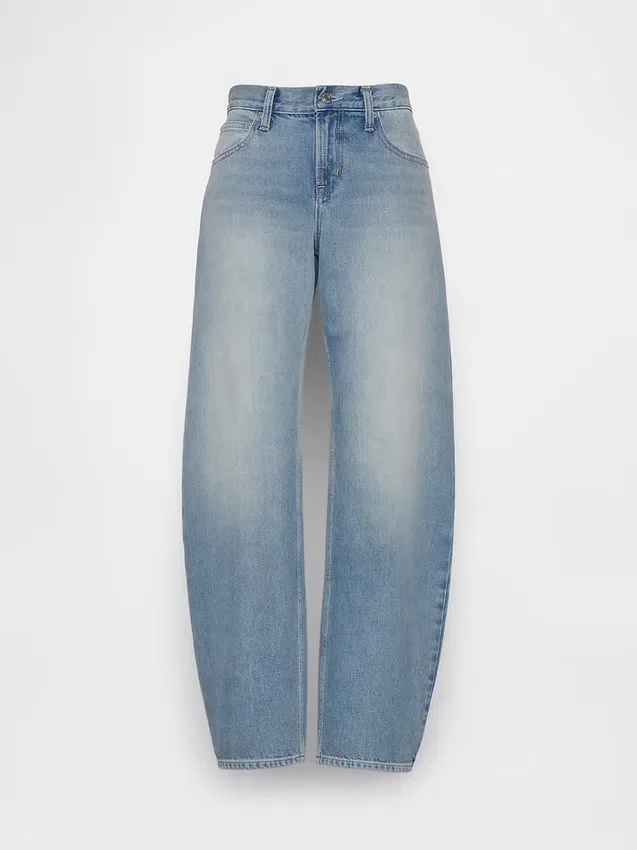 Barrel-Jeans met lage taille