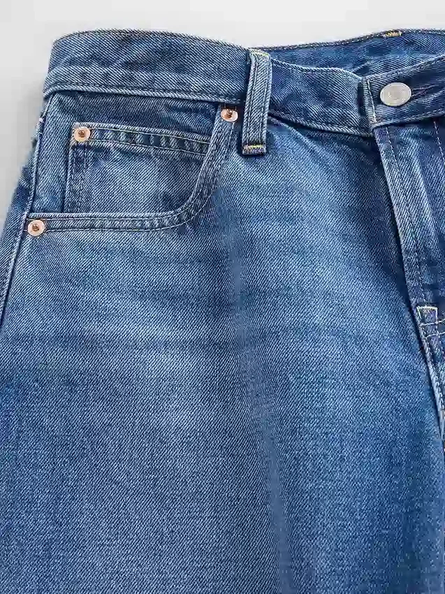 Barrel-Jeans met lage taille