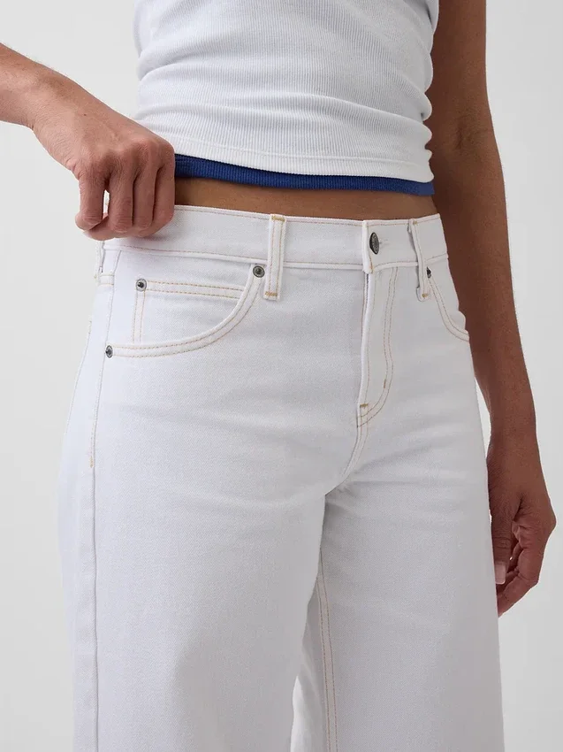 Barrel-Jeans met lage taille