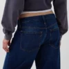 Barrel-Jeans met lage taille
