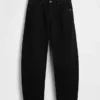 Barrel-Jeans met lage taille