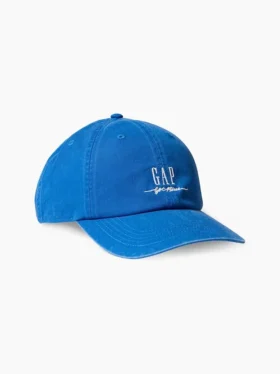 Baseballpet met blauw logo