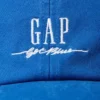 Baseballpet met blauw logo