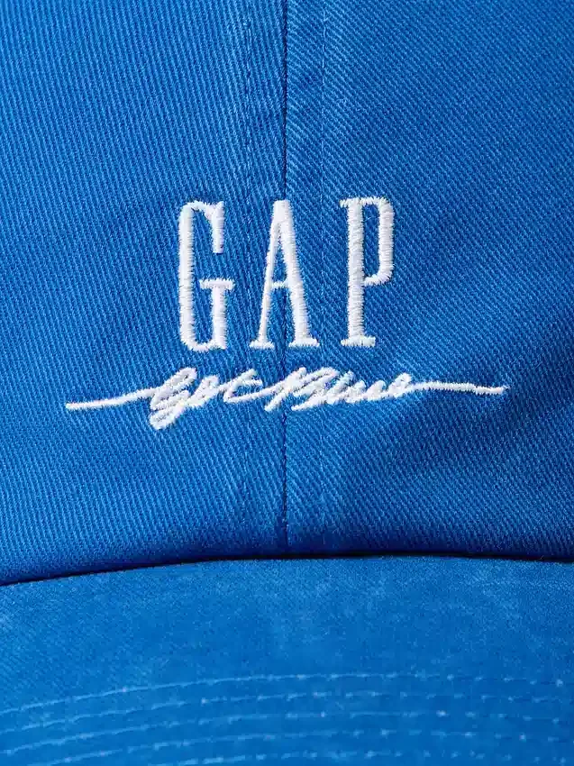 Baseballpet met blauw logo