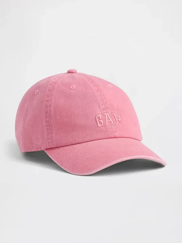 Baseballpet met gewassen logo