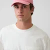 Baseballpet met gewassen logo