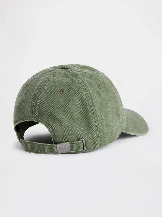 Baseballpet met gewassen logo